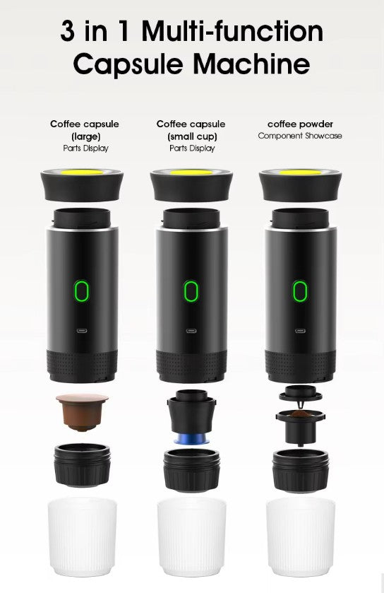 Portable Capsule Coffee Machine - White_2