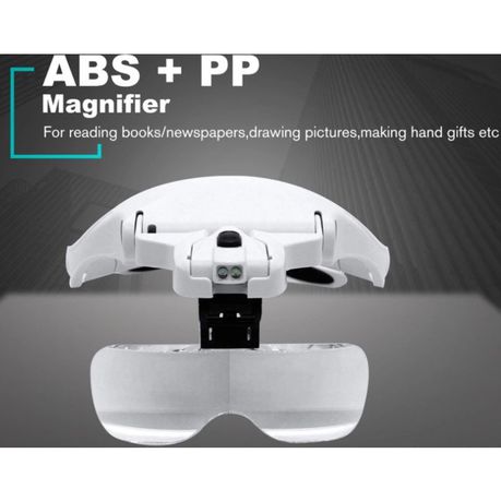 Adjustable 5 Lens LED Light Headband Magnifying Glasses_3