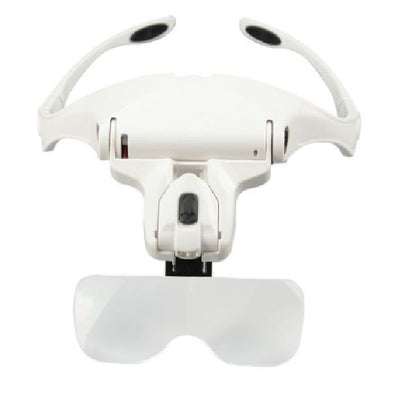 Adjustable 5 Lens LED Light Headband Magnifying Glasses_0