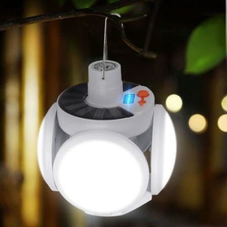 Portable Rechargeable Outdoor Garden Solar Emergency Light Work Camping Lamp_0
