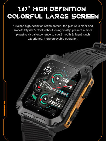 LEMFO C20Pro Smart Watch Men Sport Smartwatch -  Orange_2