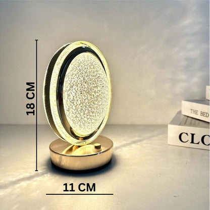 Crystal Rechargeable Table Desk Lamp - Oval_1