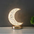 Crystal Rechargeable Table Desk Lamp - Moon Shape_0