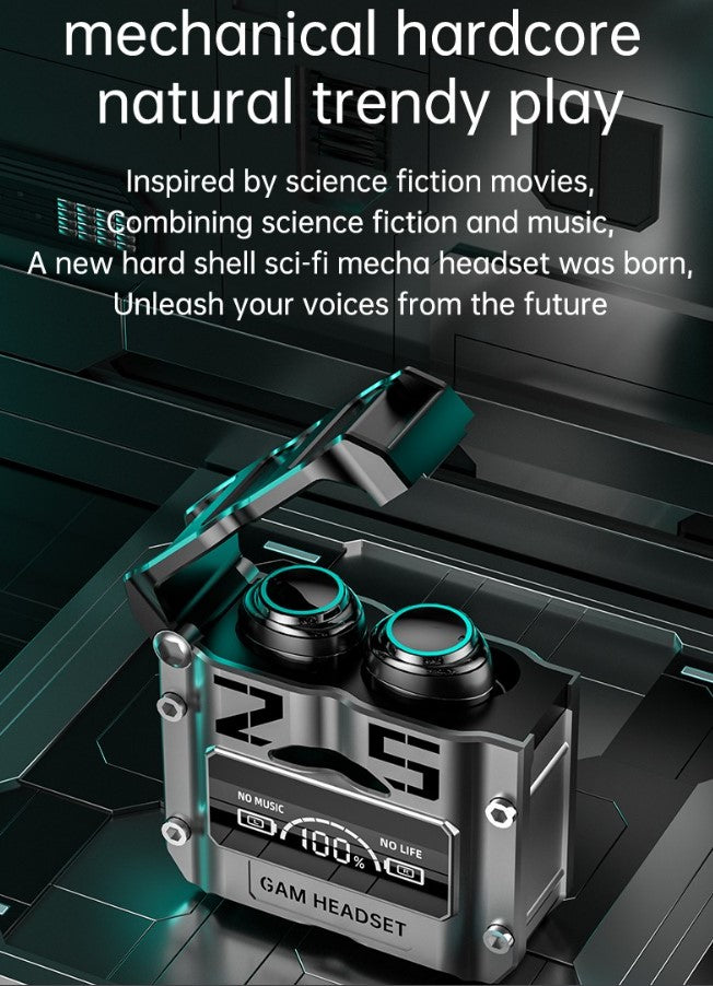 M25 Wireless Binaural TWS 5.2 Power Bank Bluetooth Gaming Headset New Style_1