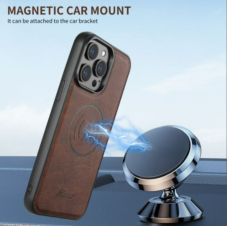 iPhone case Anti drop 2-in-1 card insertion case protective cover - Black_4