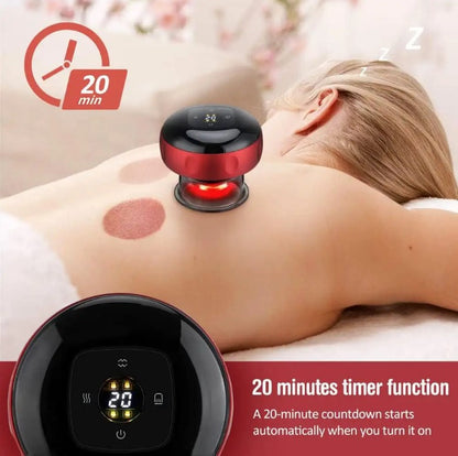 12 Gear Breathing Cupping Massage Instrument - Red_1